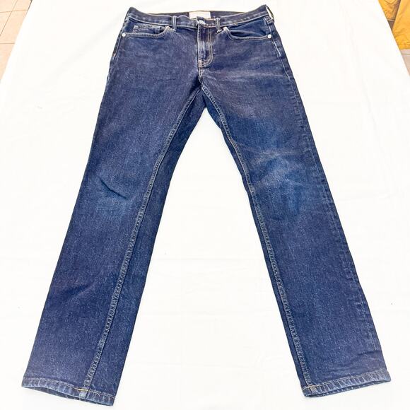 Everlane Slim Dark Wash Denim Jeans Zip FluySize 31 x 32 - Picture 2 of 7